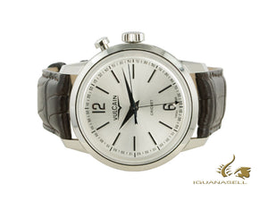 Montre manuelle Vulcain 50s Presidents Tradition, V-10, argent, 39 mm, 100153.295L