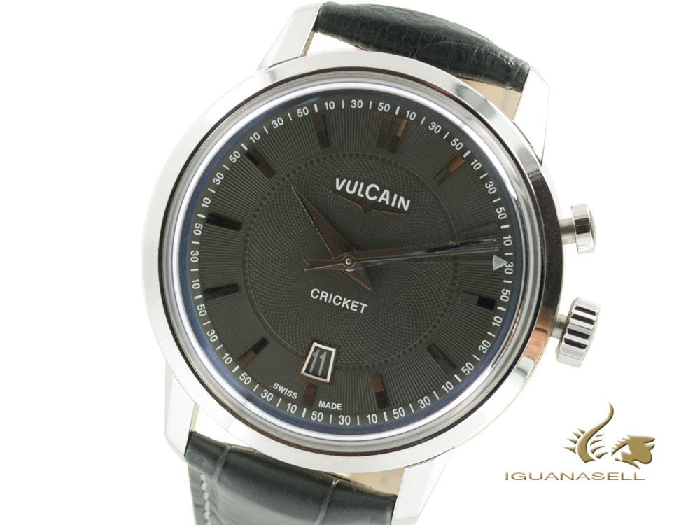 Vulcain 50s Presidents Tradition Manual Watch, V-11,Gray, 110151G80.BAL129