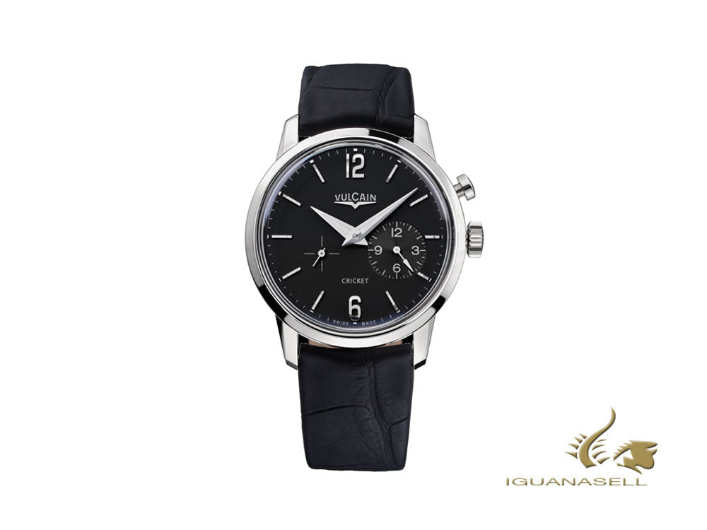 Vulcain 50s Presidents Tradition Manual Watch, V-40, Black, 400150A05.BAL100