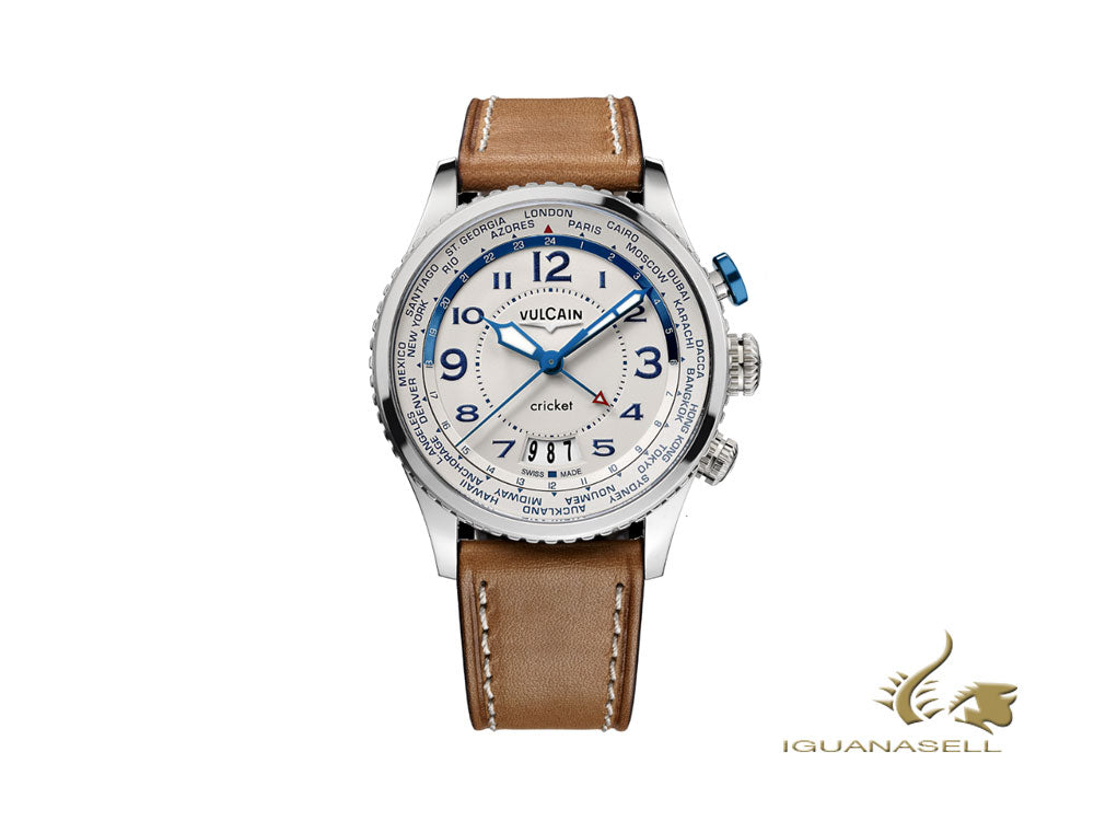 Vulcain Aviator Instrument Cricket Manual Watch, V-11, 42 mm, 110163A77.BFC111