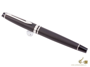 Stylo plume Waterman Expert, laque, attributs chromés, noir mat