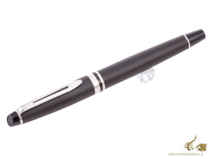 Stylo plume Waterman Expert, laque, attributs chromés, noir mat