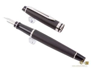 Waterman Expert Fountain Pen, Lacquer, Chrome trim, Matt Black