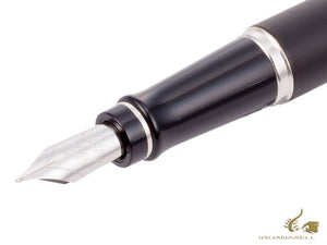 Waterman Expert Fountain Pen, Lacquer, Chrome trim, Matt Black