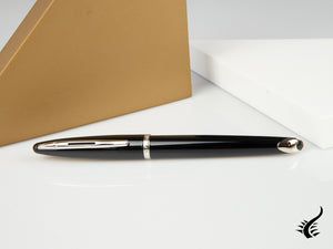 Waterman Fountain Pen Carene - Black Lacquer and Palladium Trims