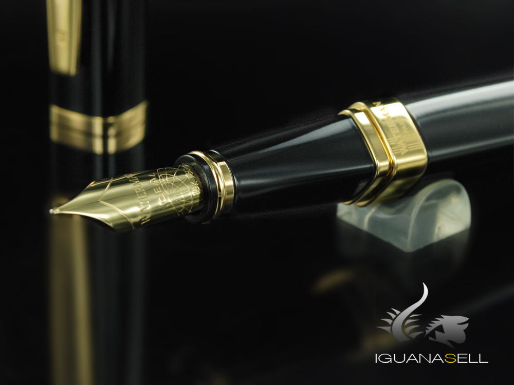 Waterman Fountain Pen Exception Slim Black -Gold Trims- S0636940