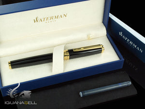 Waterman Fountain Pen Exception Slim Black -Gold Trims- S0636940