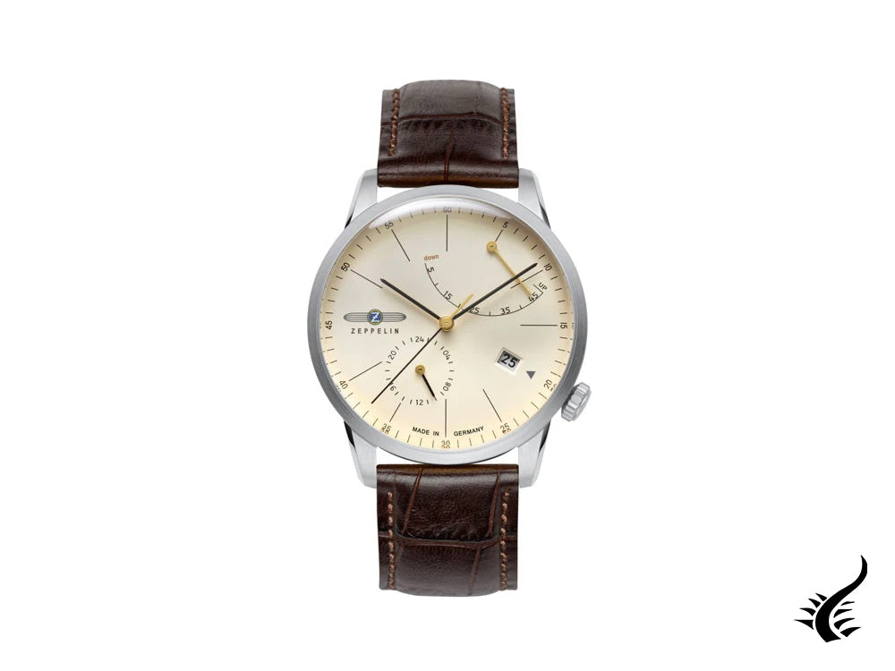 Zeppelin Flatline Automatic Watch, Beige, 40 mm, Sí, 7366-5