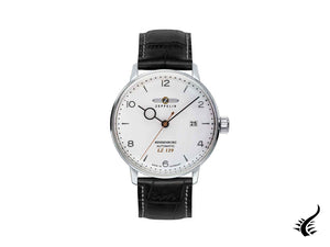 Zeppelin LZ 129 Hindenburg Automatic Watch, White, 40 mm, Day, Leather, 8062-1